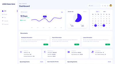 Minimalistic HR Management tool dashboard hr hrm management minimal minimaldesign ui user expereince user interface web app