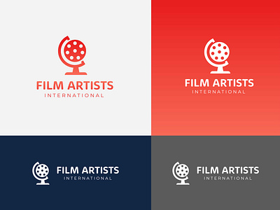 Global film artist logo design app apps logo artists branding design flim global gradient logo graphic design illustration logo logo design logo folio logo maker logo media logoshop ui