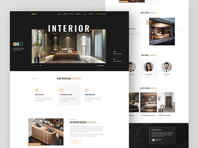 Architecture Website Template architecture bedrom building business company constraction design dex drawing graphic design industry interior interior design landing page logo portfolio portfolio design template theme wordpress