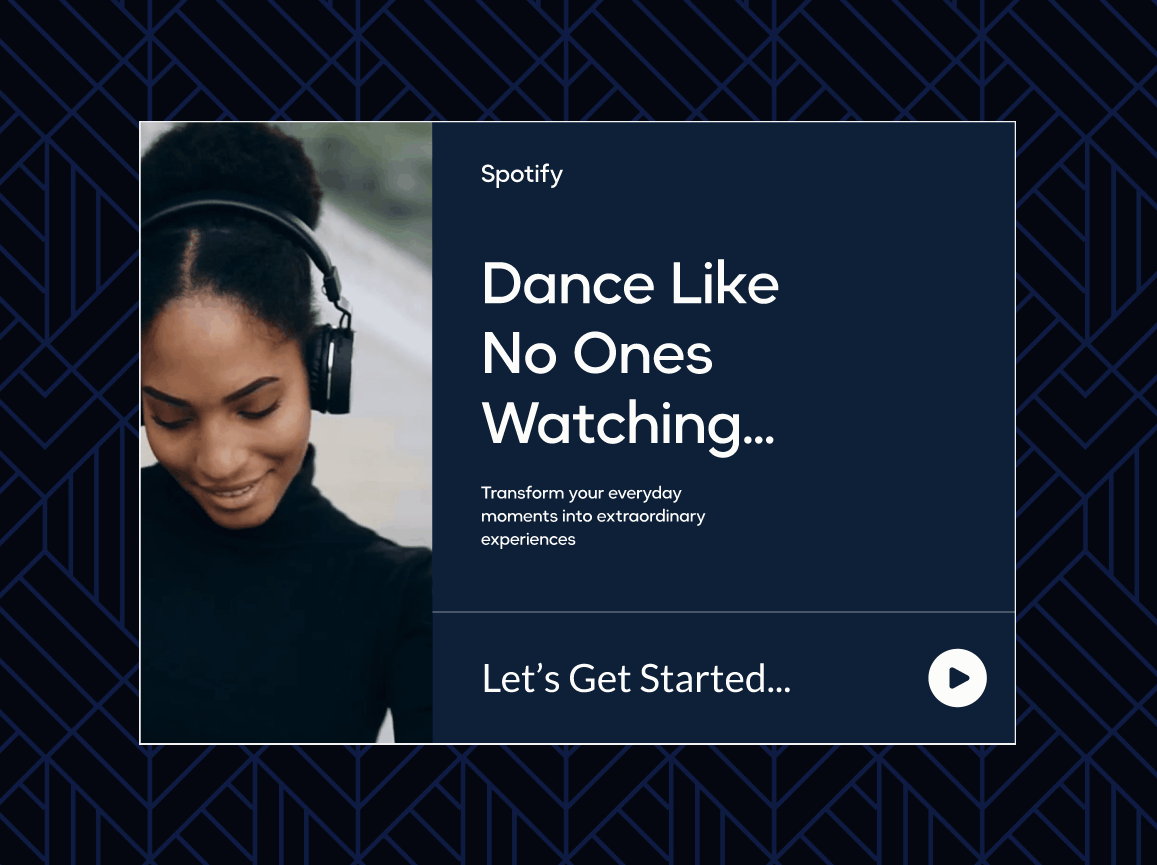 Spotify (concept) dance landing landingpage music navy spotify web webdesign