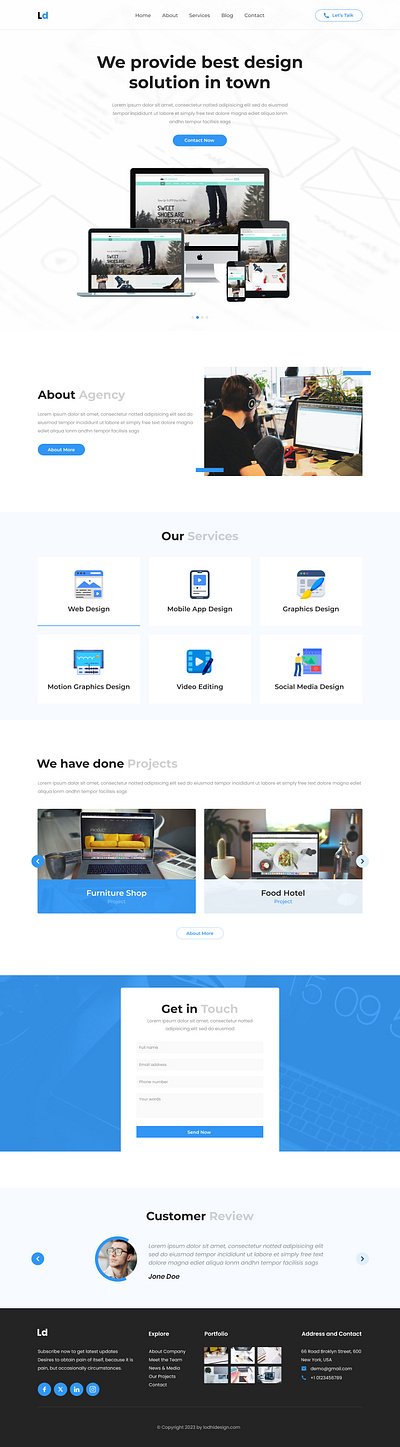 New Home Page Design For Web Agency animation branding motion graphics ui