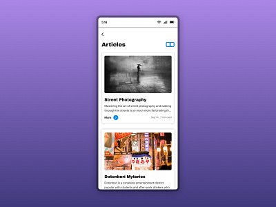 Articles view UI design dailyui design ui uidesign uidesigners ux