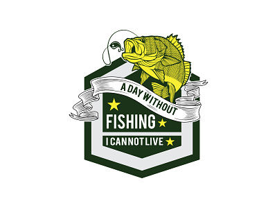 Fishing T-Shirt Design fisherman