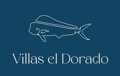 Villas El Dorado Hotel branding fish logo hotel logo logo