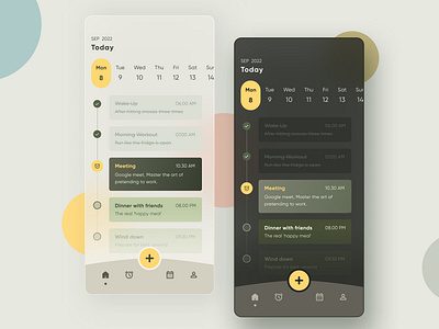 Crafting Your Perfect Day: Task Management App app calendar design graphic design management mobile task ui