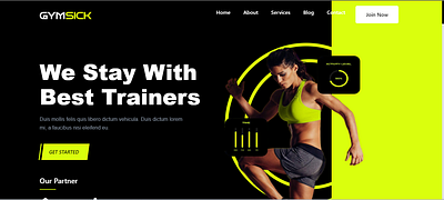 Gym Website Template Dribbble , Themes , Gym, Workout, Gymsick animation attractive banner creative fitness girl gym template trainer ui website workout