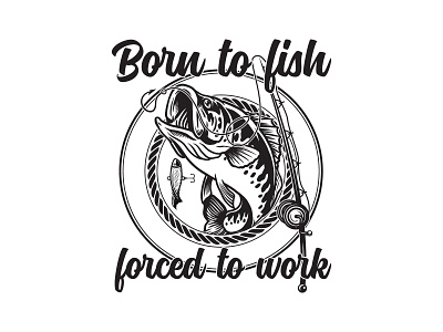 Fishing T-Shirt Design fisherman