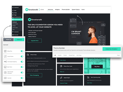 RomethemeKit for Elementor addons elementor form builder icon plugin theme builder widget wordpress