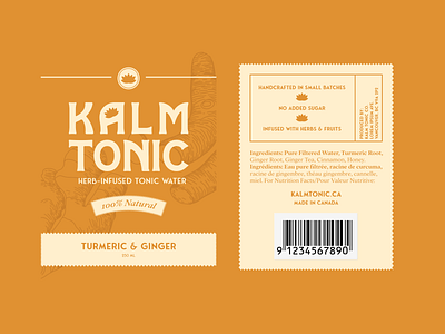 Kalm Tonic brand strategy branding design graphic design logo mockup packaging design