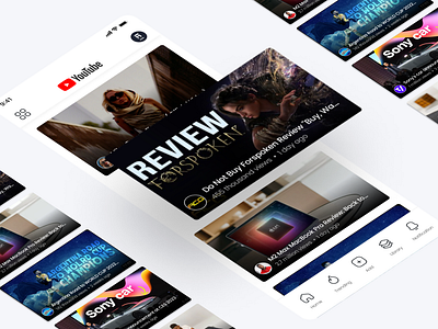 YouTube mobile app redesign inpiration mobile app design redesign ui design ux ui youtube