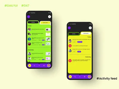 DailyUI Day47 - Activity feed branding dailyui dailyuichallenge design dribbble figma graphic design keepgrowing keeplearning learning uidesign uiuxdesigner