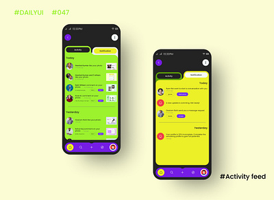 DailyUI Day47 - Activity feed branding dailyui dailyuichallenge design dribbble figma graphic design keepgrowing keeplearning learning uidesign uiuxdesigner