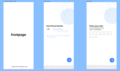redesign of frontpage app app redesign ui ux