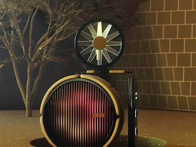 3D motion graphics 3d after effects animation blender design device fan heater motion motion design motion graphics pastel product animation product design product visualization