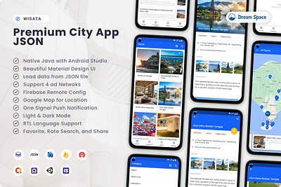 Wisata - Android City App JSON android android ui city material design materialdesign mobile ui tour travel ui ux design