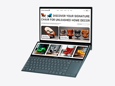 Chair Website Design: ProForm business concept home page landing page mockup seo user interface ux website design