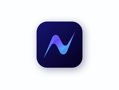 App logo design for analytics app analytics analytics app app icon app logo app logo icon blue chart blue flesh blue logo chart dynamic gradient app logo n chart logo