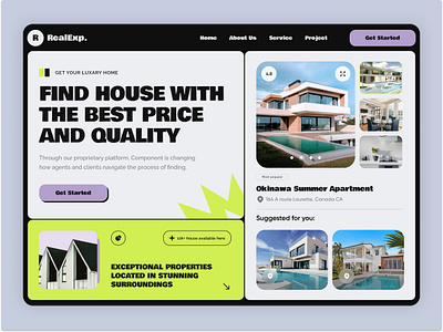 Real Estate Website v2 apartment architecture building company home homepage landing page property real estate real estate agancy real estate branding real estate website rent rental service sell typography ui ux website website design