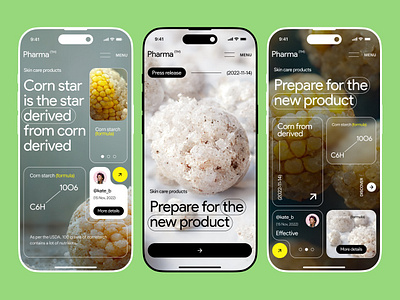 Pharma ® - Skin Care Mobile UI Concept 3d dailyui dailyux