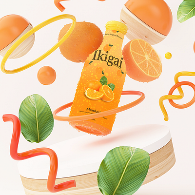 IKIGAI Flavoured Drinks. adobe adobe creative cloud branding graphic design illustration logo photoshop ui