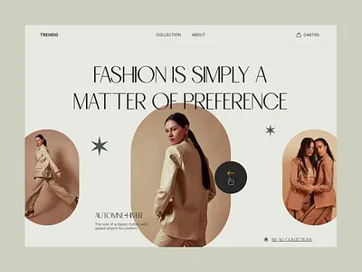 Fashion Website Header fashion fashion website fashion website header figma landing website ui ui design uiux ux ux design visual design website design website header