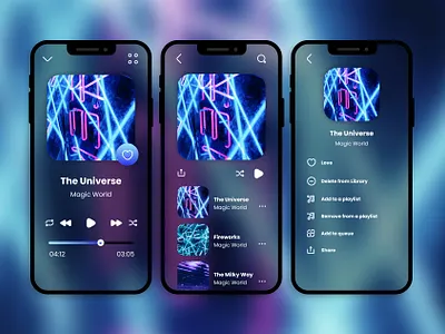 Cyberpunk Music Player dark mode app concept cyberpunk dark dark mode figma mobile music music player ui uiinspiration userinterface ux web design