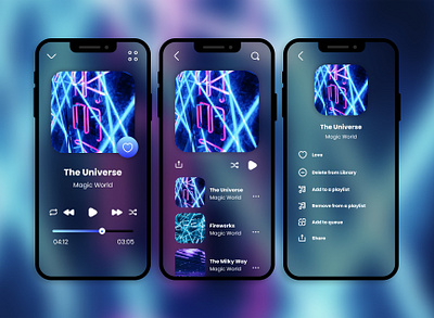 Cyberpunk Music Player dark mode app concept cyberpunk dark dark mode figma mobile music music player ui uiinspiration userinterface ux web design