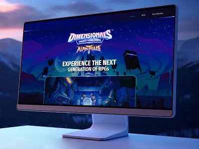 Inspirational Work - Dimensionals 2d blue branding clean design game gaming illustration ui ui design ux ux design uxui