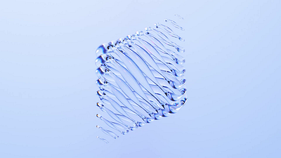 Abstract Glass Reflection 3d abstract blender blue glass illustration loop reflection