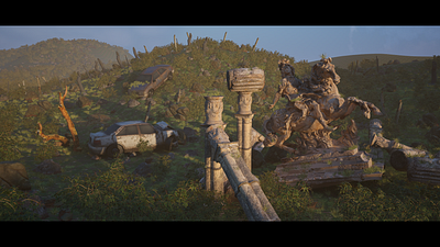 Concept World - The Remains by Jay 3d modeling 3d world design roman unreal engine unreal engine project unreal engine world world design