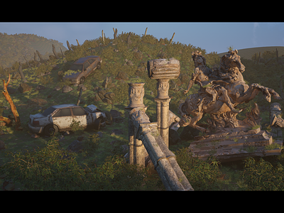 Concept World - The Remains by Jay 3d modeling 3d world design roman unreal engine unreal engine project unreal engine world world design