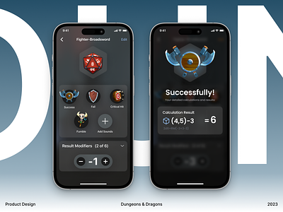 🐉 Dungeons & Dragons — Mobile Game app design dragons mobile ui ux