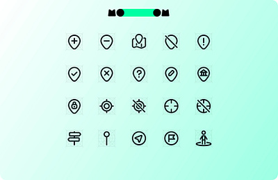 MoooM Day 39 design figma icons location map mooom pin street view ui