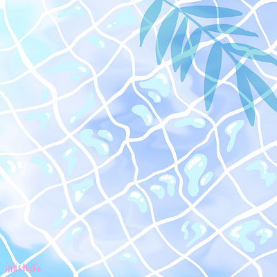 Pool art bubble color design girlsart illustration pattern design pool procreate water