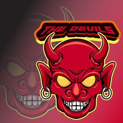 Red Devils Logo E Sport to Team Gaming 2020 trend branding design designer fiverr profesional esport gaming graphic design illustator logo team