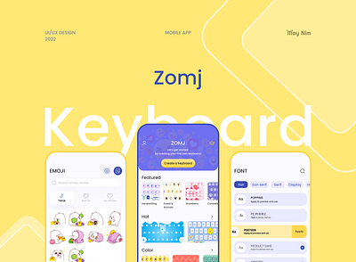 Zomj keyboard mobile app app keyboard mobileapp ui uiux