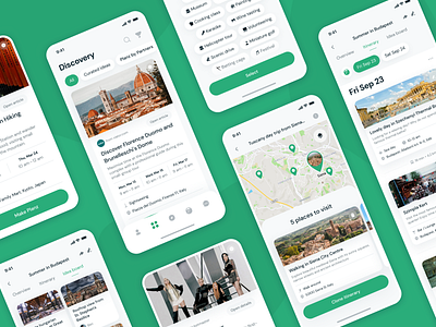 Planz Travel mobile app app application design itinerary journey map mobile mobile design plan travel ui ui design ux design