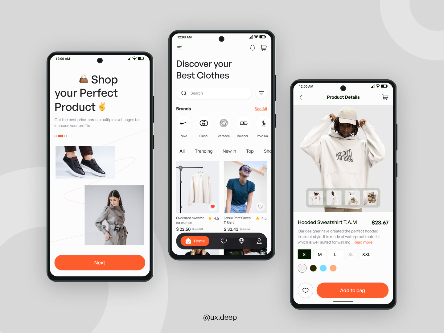 Fashion Ecommerce App by Deep Dholiya on Dribbble