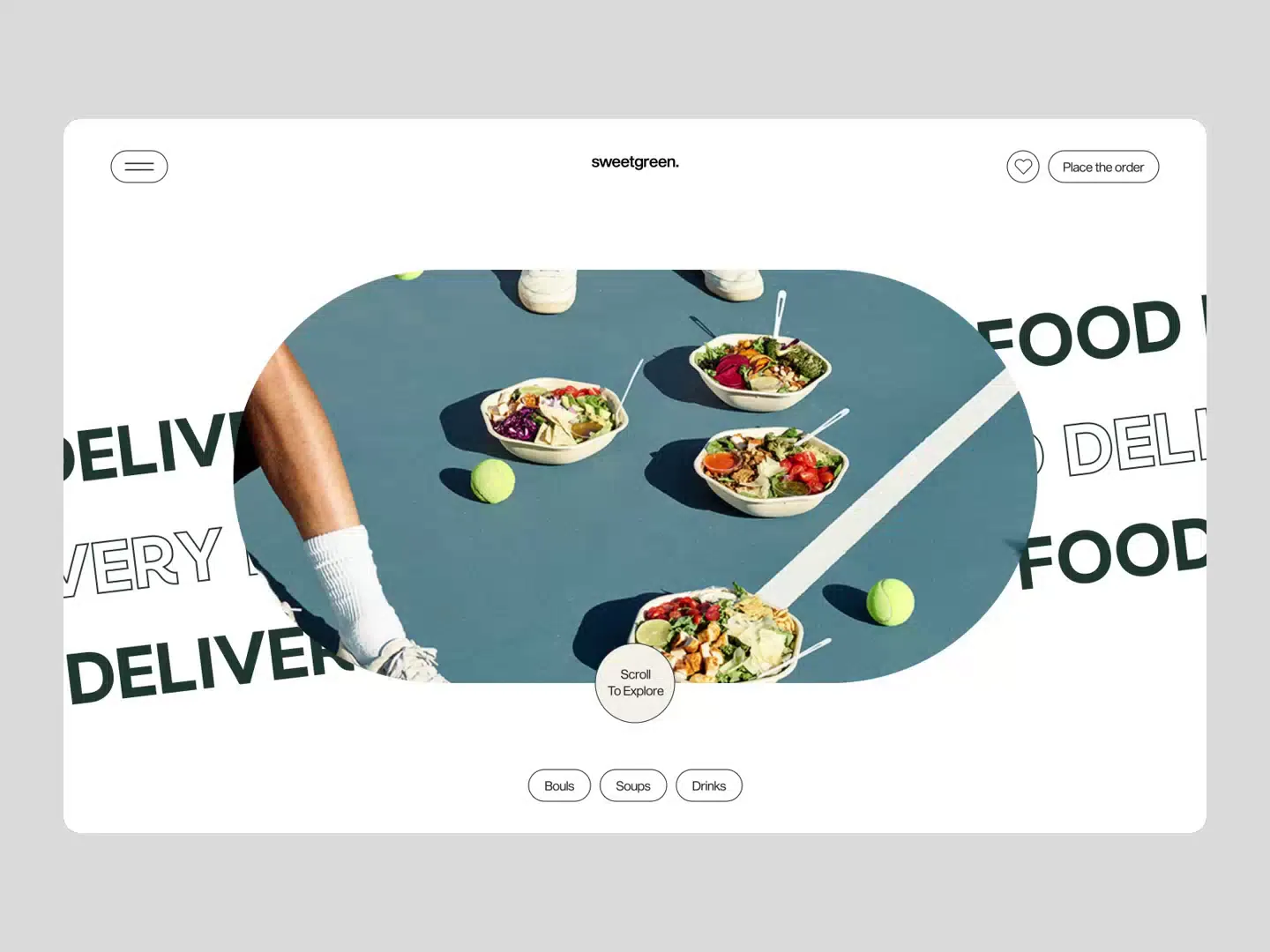 Innovative Food Delivery Website Design