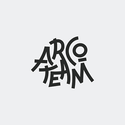 Arco Team calligraphy font graphic design handrawn illustration lettering lettering logo logo logotype playful team logo teamwork