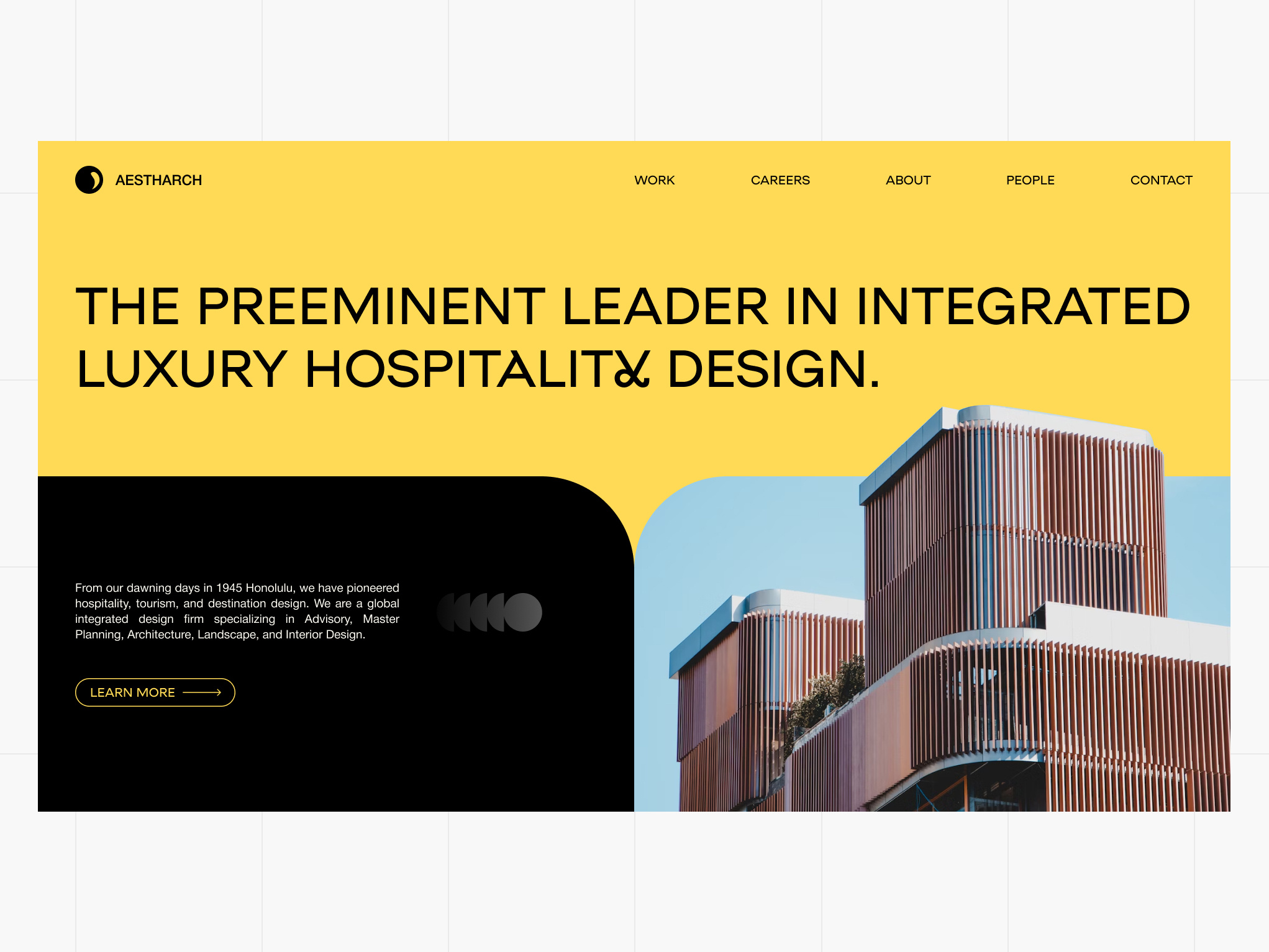 Architecture and interior design firm website architectural architecture architecture website clean interior landing page ui web design web ui website