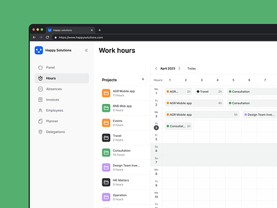 Team Management Platform app calendar clean collaboration comapny dashboard employees figma projects team management ui ux web webdesign