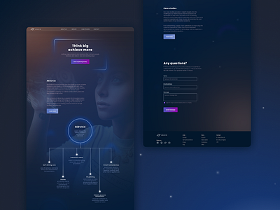 Agency Website graphic design ui