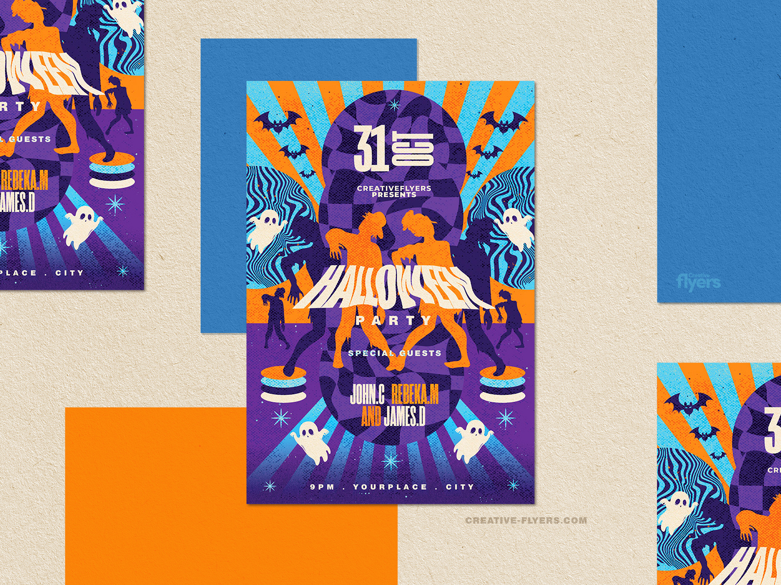 Halloween Party Invitation (PSD) creative design graphic design halloween halloween graphic halloween poster illustration party flyer photoshop poster