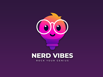 Nerd Vibes 3d animation brand branding design graphic graphic design logo modern motion graphics ui unique