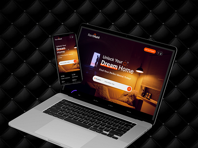 Apartment Rent Landing Page desktopapp landingpage opentowork productdesign realestae rensponsivedesign rent renthome ui uidesign ux