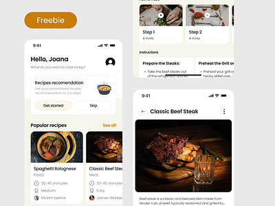 [FREEBIE] Seleraku - Food Recipe Mobile App figma food recipe food recipe mobile app food recipes free freebie ios app mobile app mobile ui source file ui design