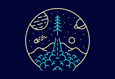 Tree Need More Space alien astronaut extraterrestrial galaxy invation lineart mars meteor moon mountains nasa nature outdoors outer space planet space stars tree ufo universe