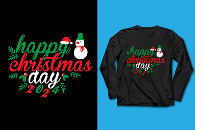 happy Christmas 2024 branding design graphic design logo ty typography vector