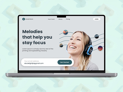 Music Website Landing Page figma design figma website landing page landing page design music website ui ui desig ui designing ux design web design web designing website design website landing page